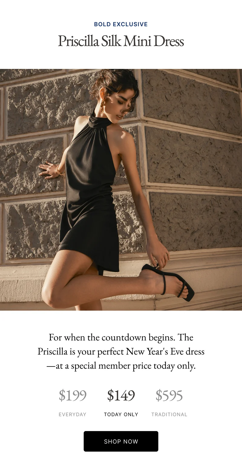 Member Drop: Priscilla Silk Mini Dress