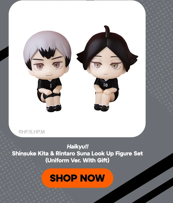 Haikyu!! – Shinsuke Kita & Rintaro Suna Look Up Figure Set (Uniform Ver. With Gift)