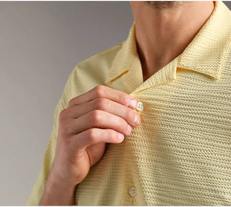 Commuter® Seersucker Camp Collar Shirt - Classic