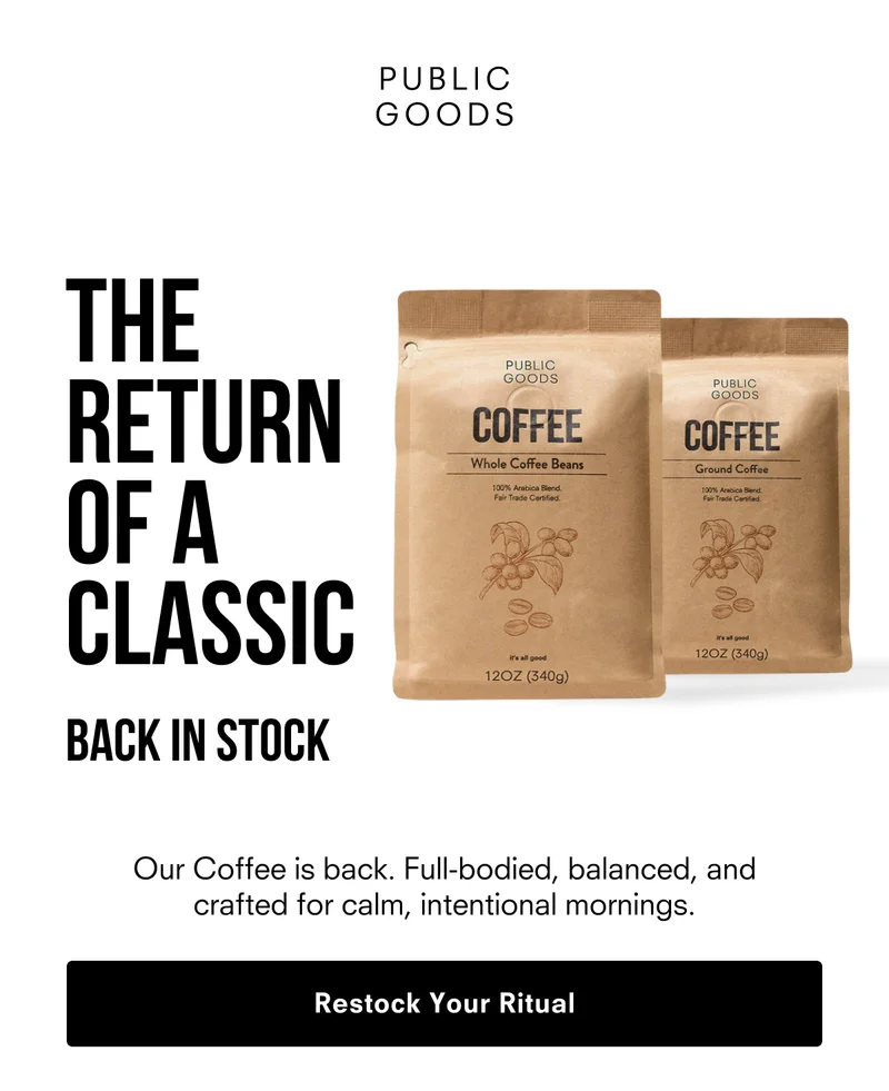 The Return Of a Classic. Our Coffee is back. Restock Your Ritual.