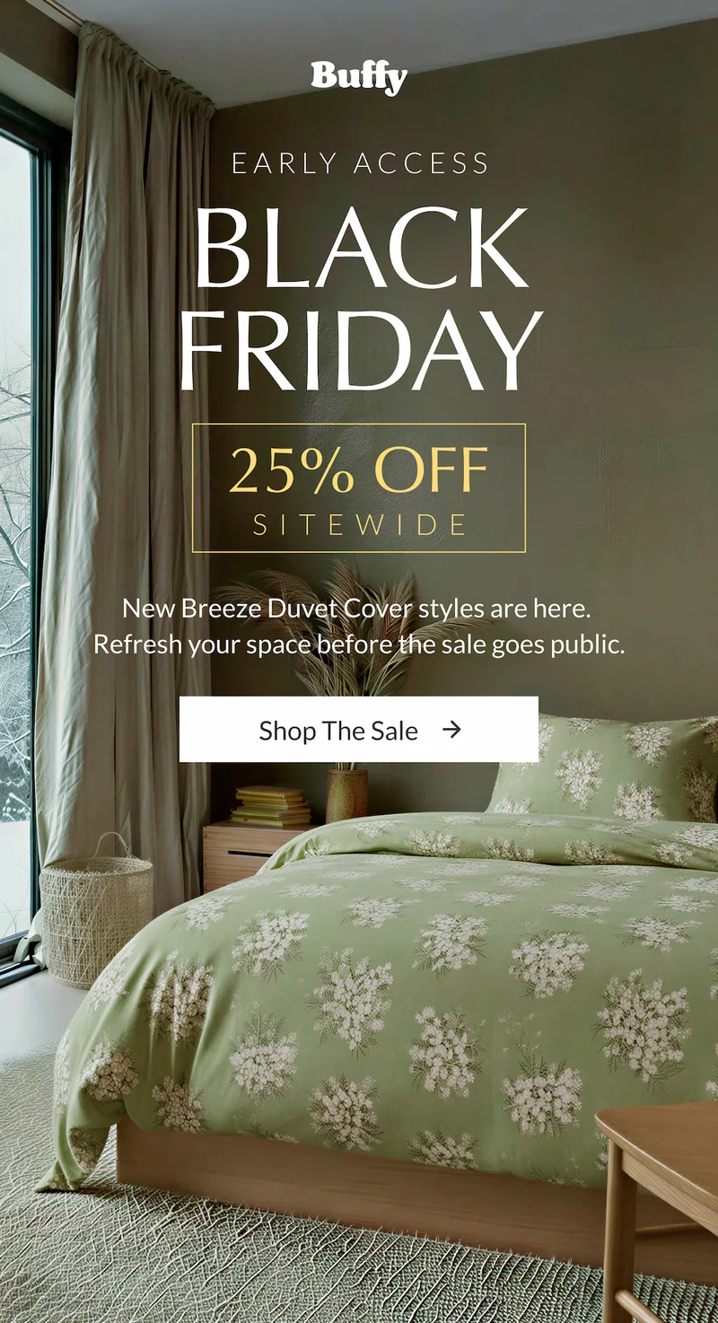 Buffy Breeze Duvet Cover New Arrivals for Black Friday early access
