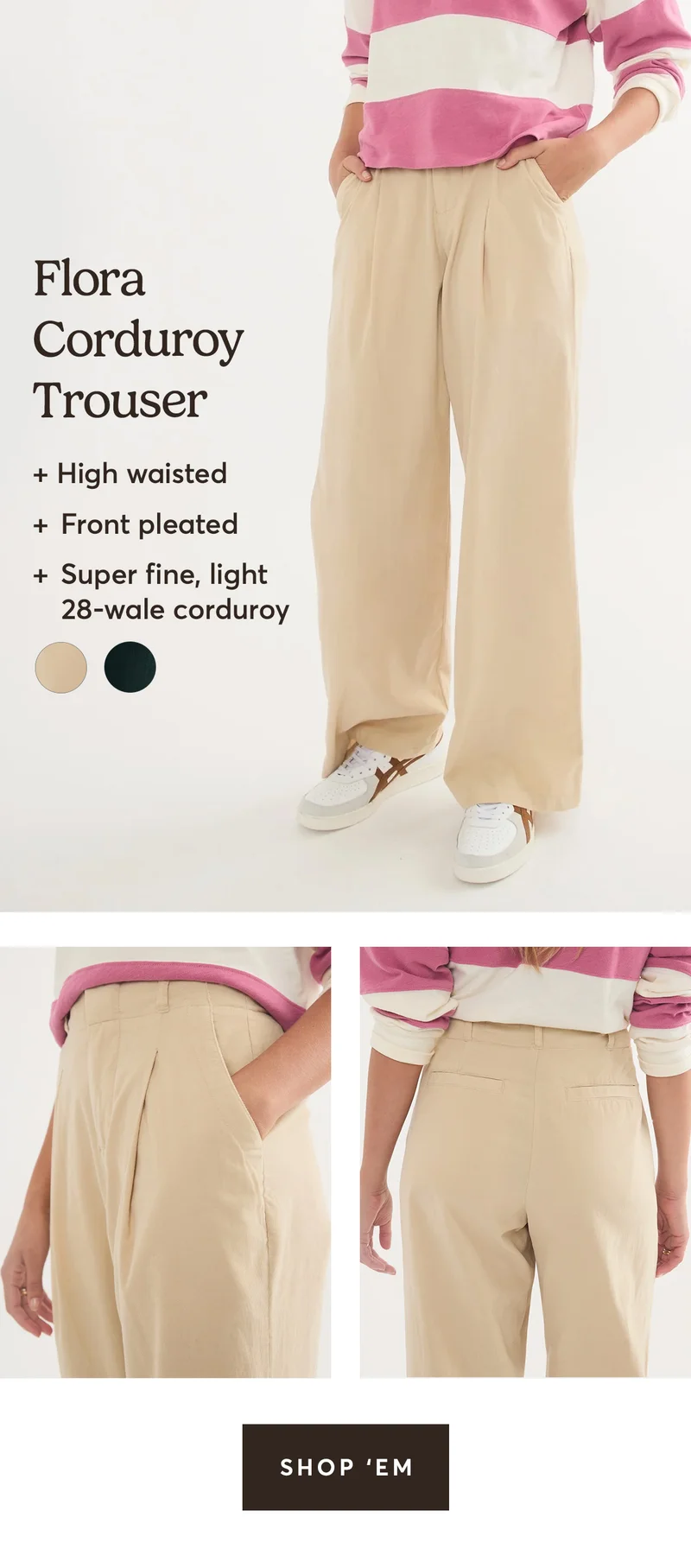Flora Cord Trouser
