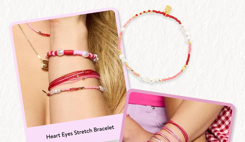 Heart Eyes Stretch Bracelet