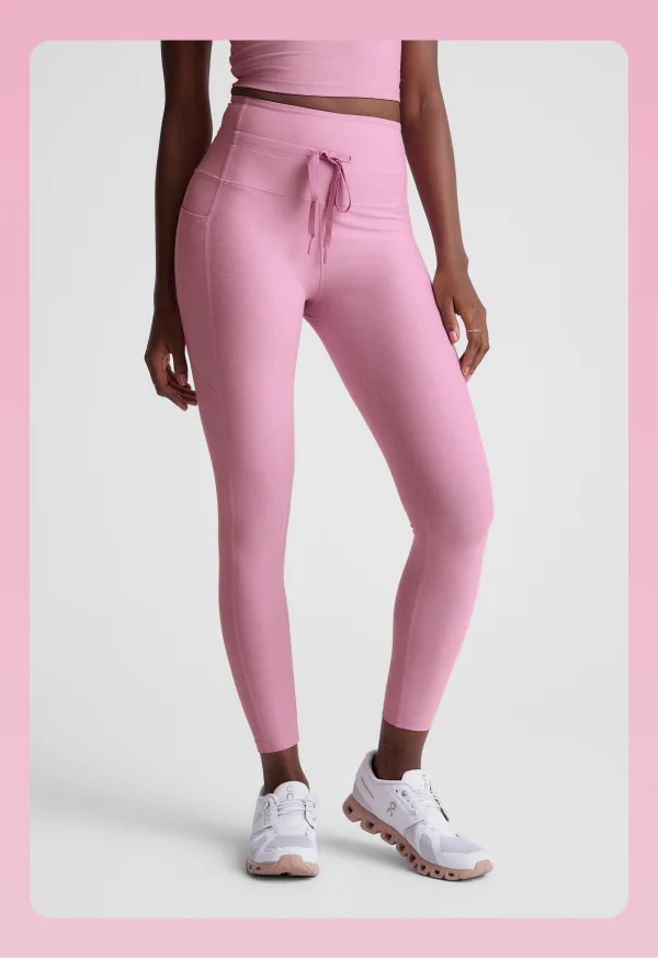 Featherweight Waist No Time Wrap Top in Pink Haze Heather