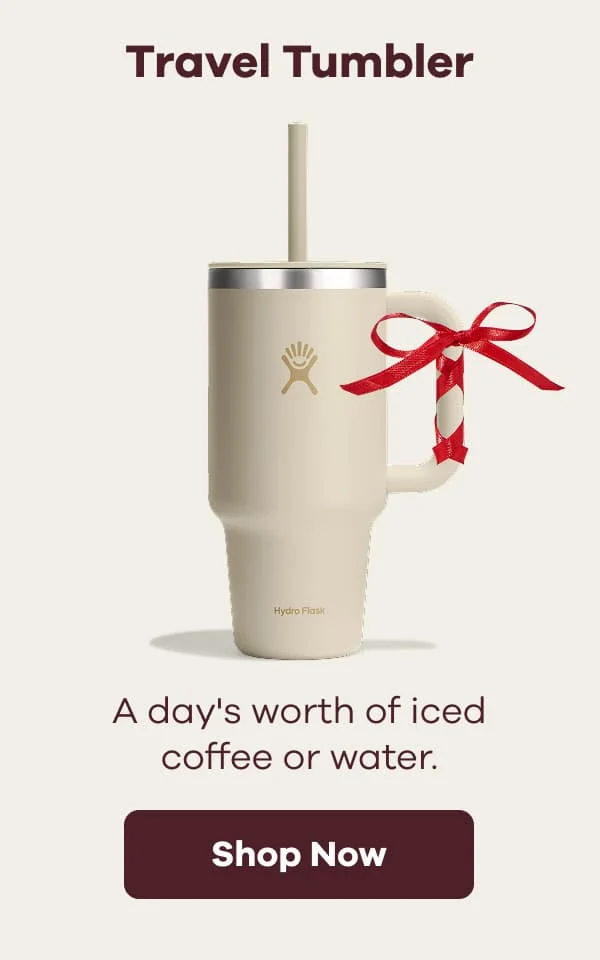 Travel Tumbler. A day's worth of iced coffee or water. | Shop Now