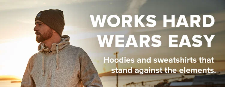 Hoodies and sweatshirts that stand against the elements.