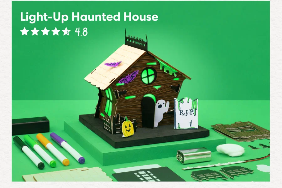 Light-Up Haunted House