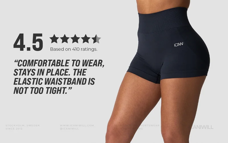 Smooth Seamless Shorts Navy