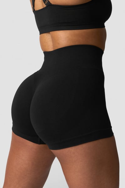 Image of Smooth Seamless Shorts Black