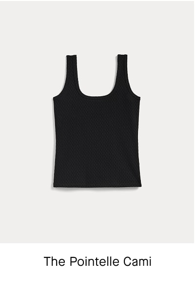 [Image]The Pointelle Cami | Black
