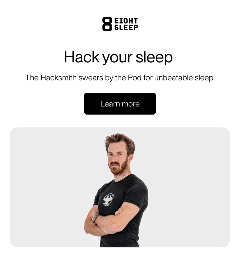 Hack your sleep&nbsp; The Hacksmith swears by the Pod for unbeatable sleep.