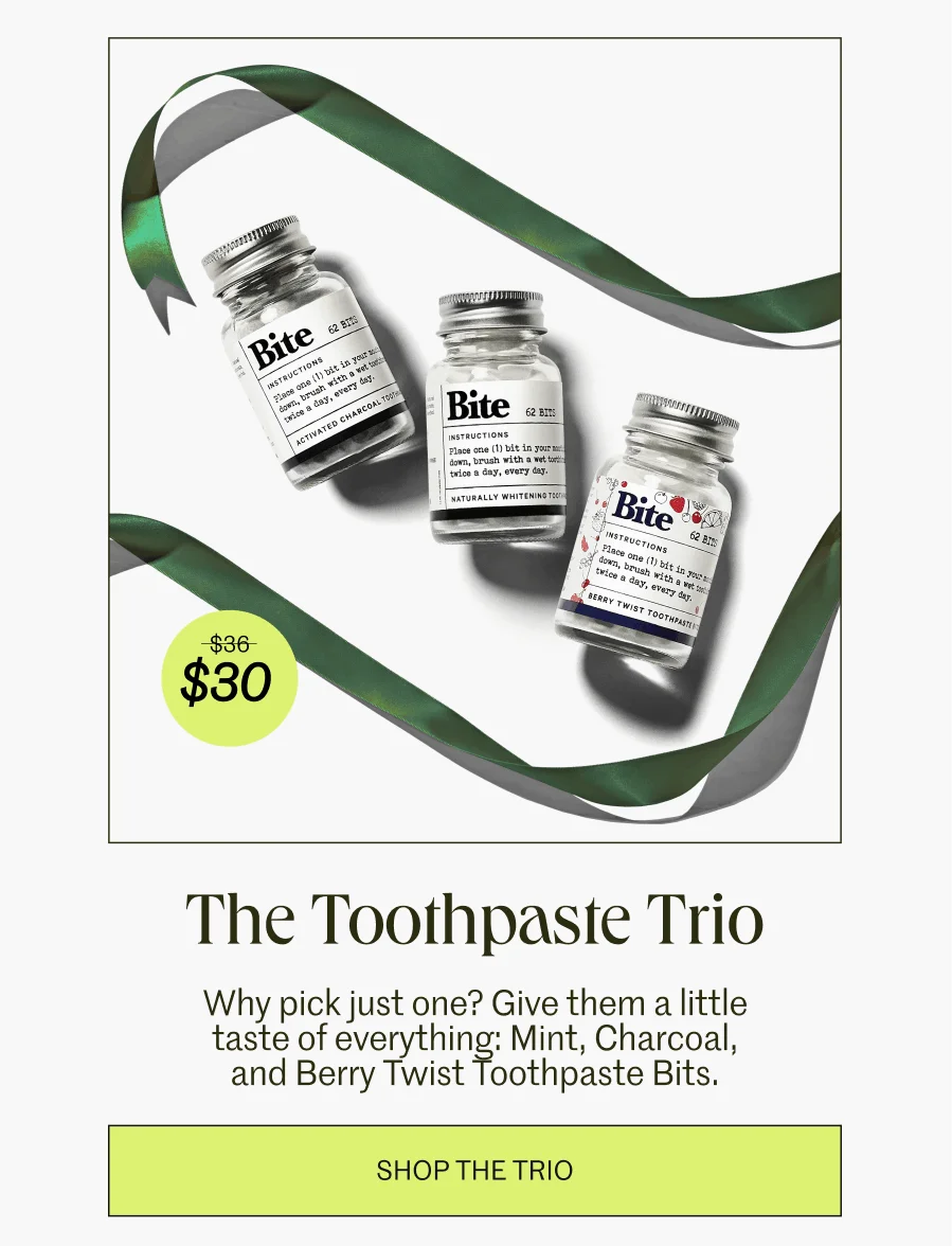 The toothpaste trio