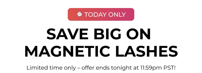 Today Only: Save Big On Magnetic Lashes