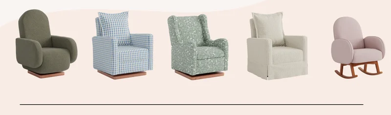an image of a row of chairs with different colors and patterns