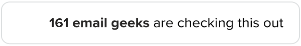 Join the email geeks checking this out.