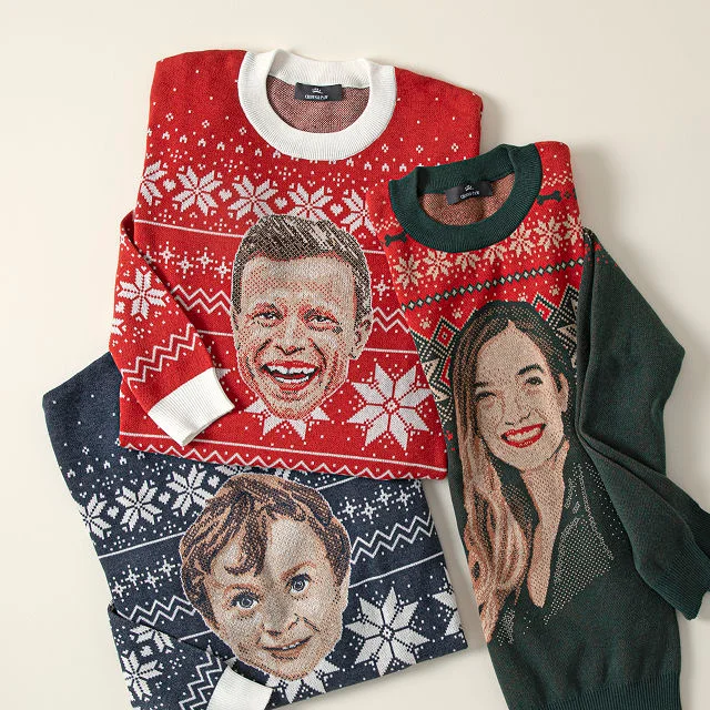 Custom Photo Christmas Sweater