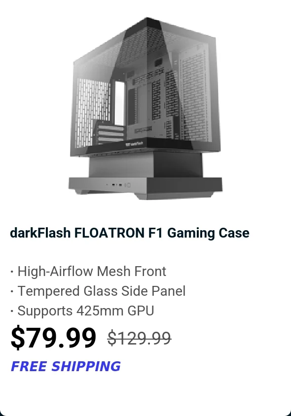 darkFlash FLOATRON F1 Gaming Case