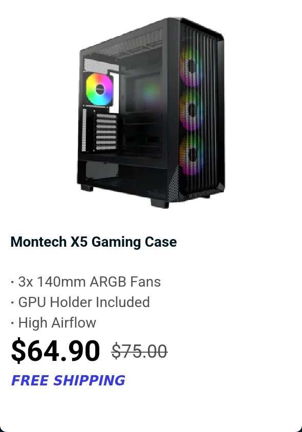 Montech X5 Gaming Case