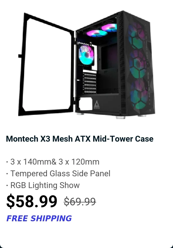 Montech X3 Mesh ATX Mid-Tower Case