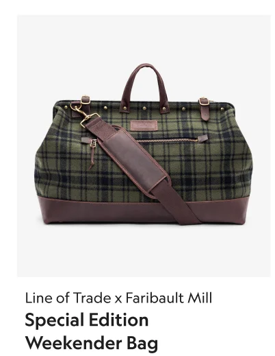 Line of Trade x Faribault Mill Special Edition Weekender Bag