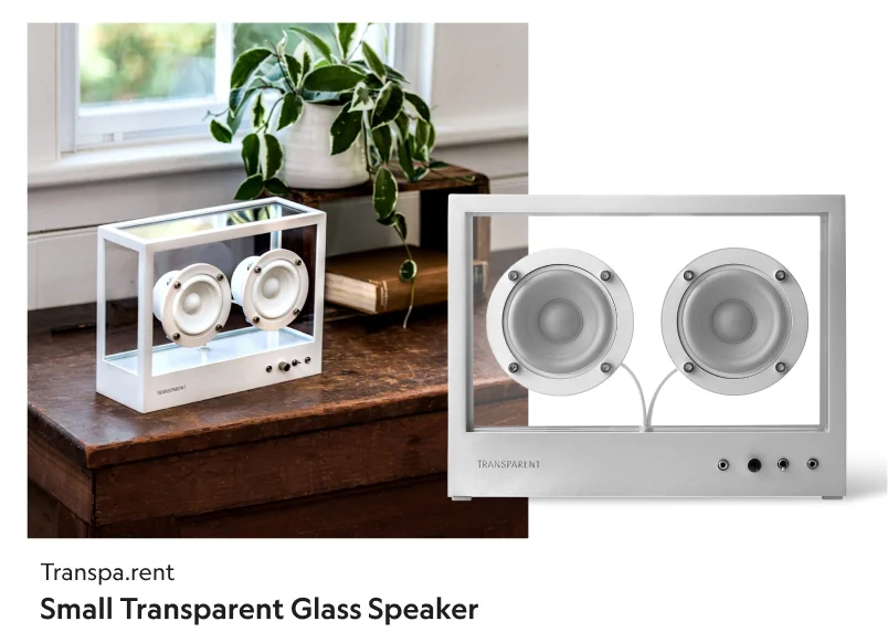 Small Transparent Glass Speaker