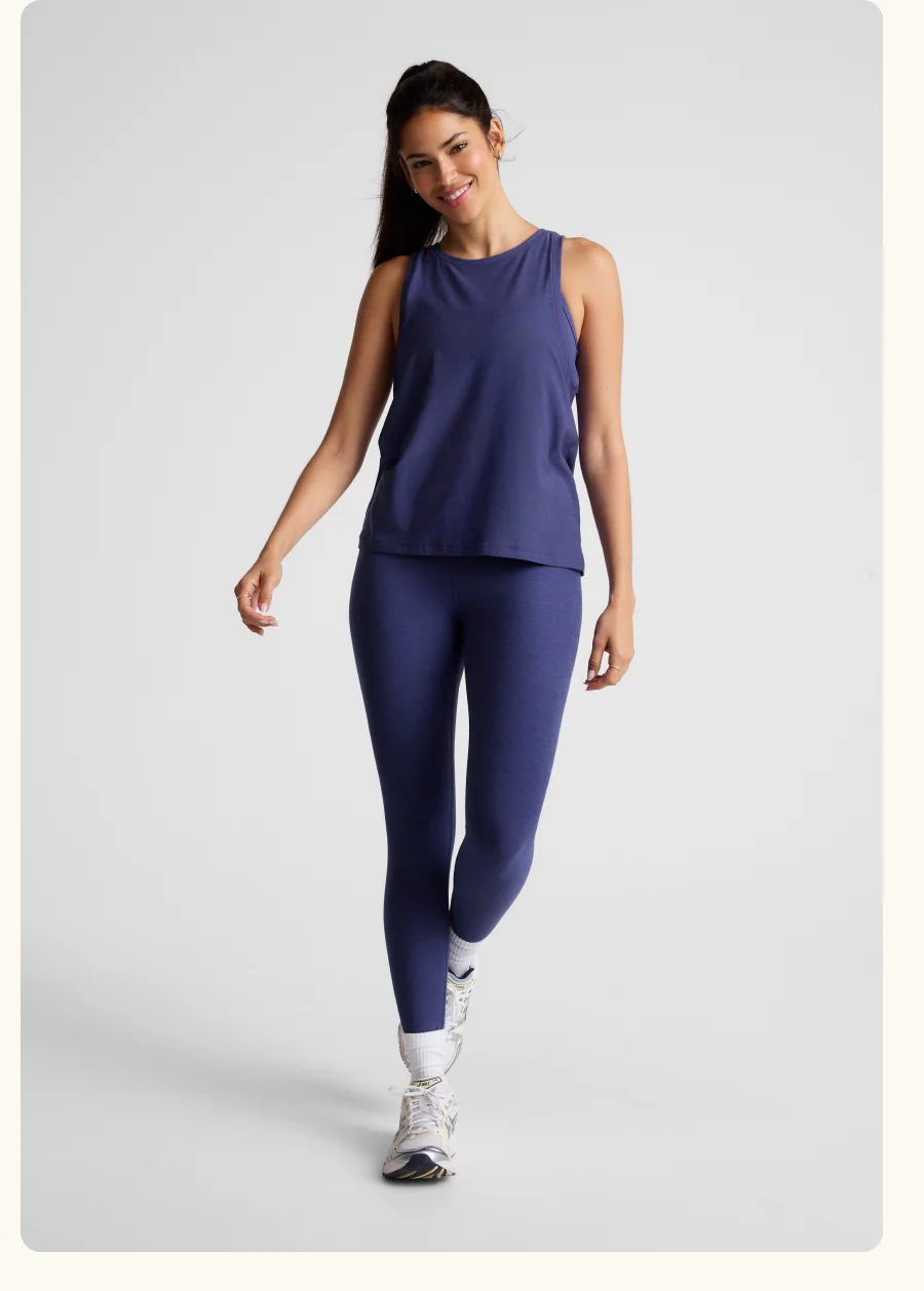 Featherweight Rebalance Tank in Eternal Blue Heather