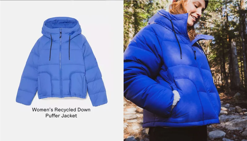 Women's Recycled Down Puffer Jacket