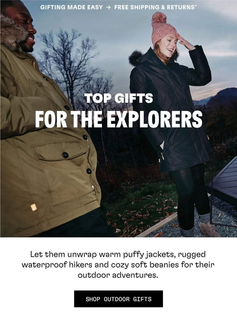Top Gifts For The Explorers. Shop Outdoor Gifts.