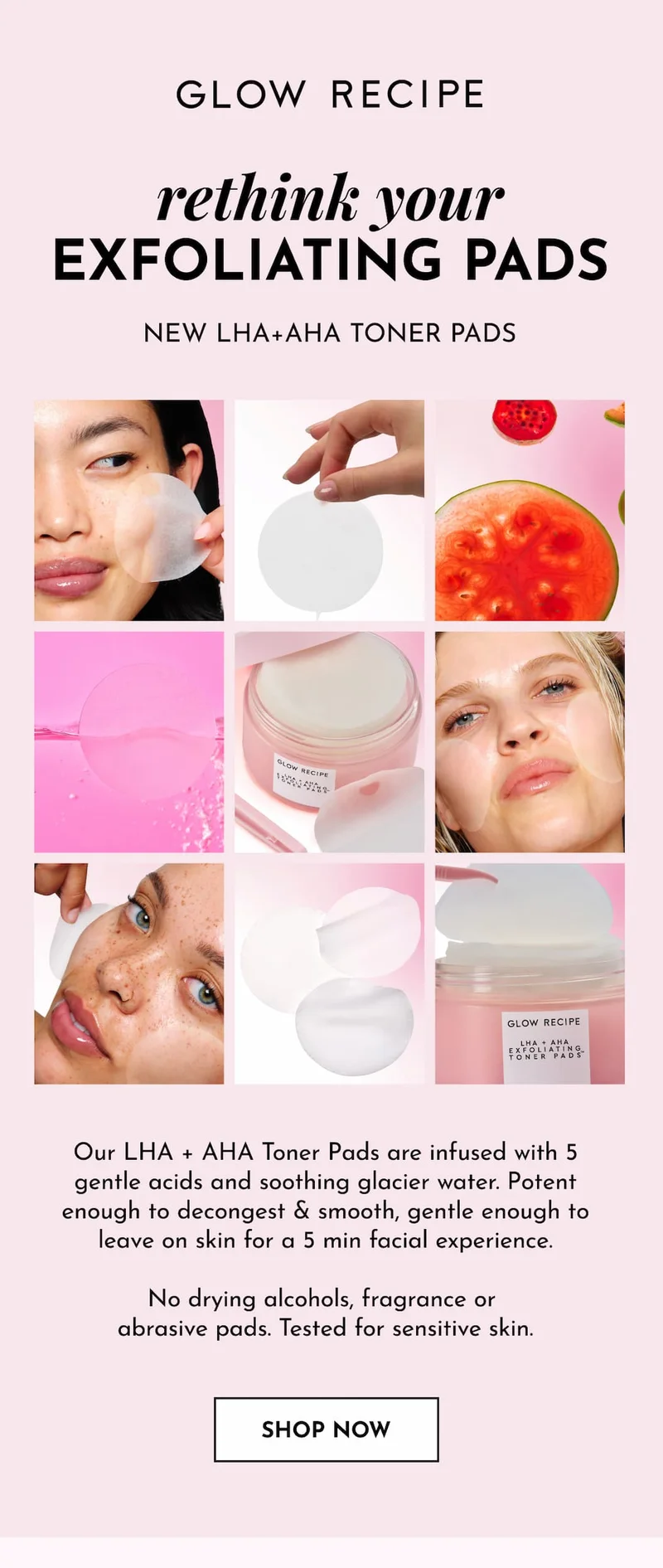 Rethink your exfoliating pads: LHA+AHA Exfoliating Korean Toner Pads
