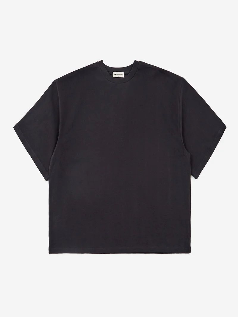 Image of Estudio Niksen Signature Cropped Tee - Charcoal