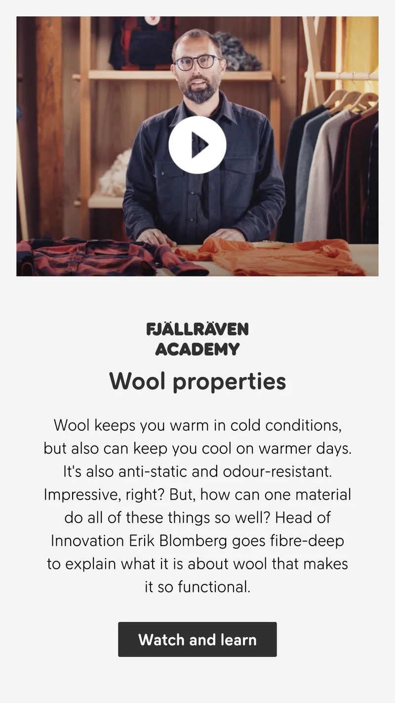 Wool properties | Fjällräven Academy
