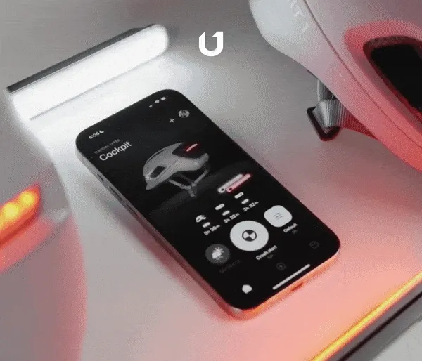 App to control your devices and customize your ride.