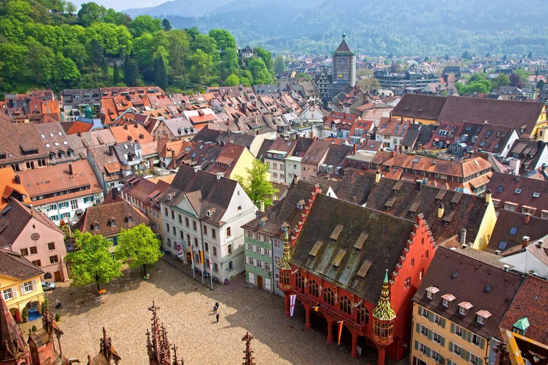 Aerial view of Freiburg