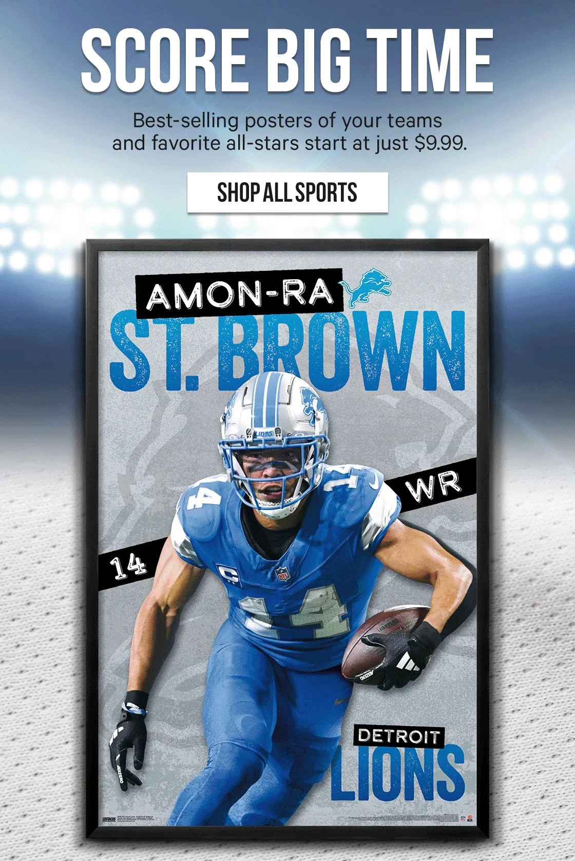 Score Big Time. Best-seling posters of your teams and favorite all-stars start at just $9.99 - Shop All Sports