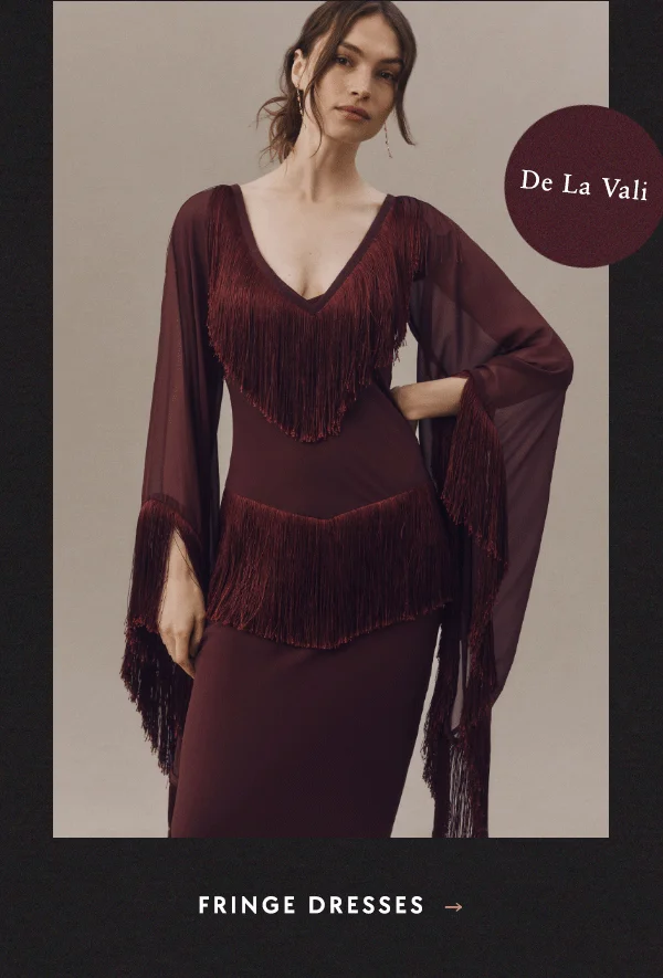 de la vali, fringe dresses
