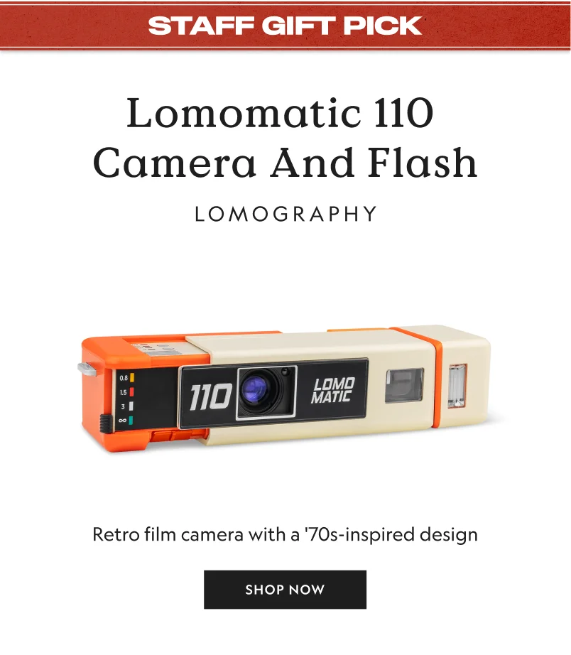 Lomomatic 110 Camera and Flash - Golden Gate Edition