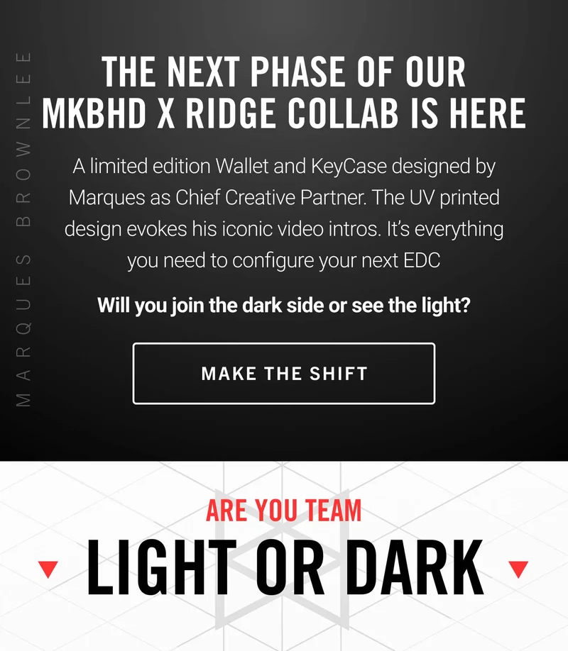 MKBHD x RIDGE | Light + Dark Mode