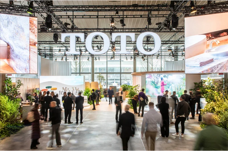 TOTO's exhibition booth at ISH 2025