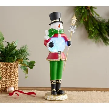 Kringle Express Holiday Character with Snow Globe Body