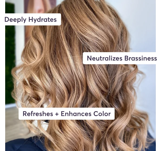 Deeply Hydrates | Neutralizes Brassiness | Refreshes + Enhances Color