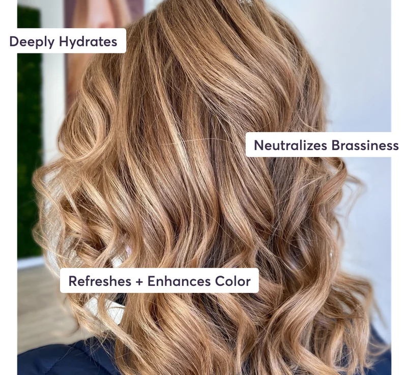 Deeply Hydrates | Neutralizes Brassiness | Refreshes + Enhances Color