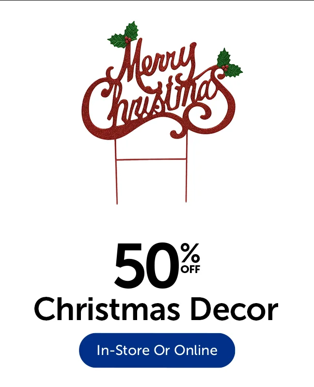 50% Off Christmas Decor