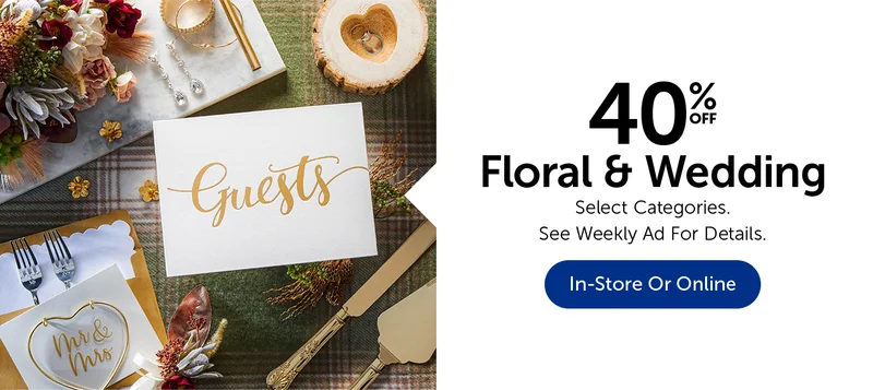 40% Off Floral & Wedding