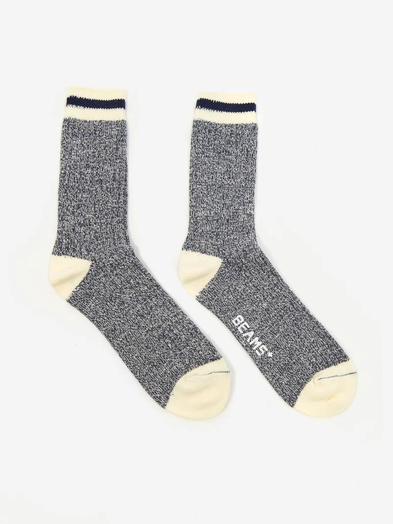 Image of Beams Plus Rag Socks - Navy