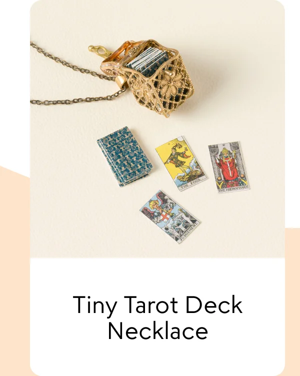 Tiny Tarot Deck Necklace