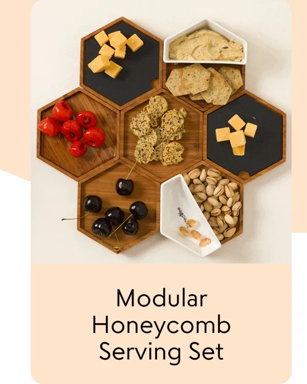 Modular Honeycomb Serving Set