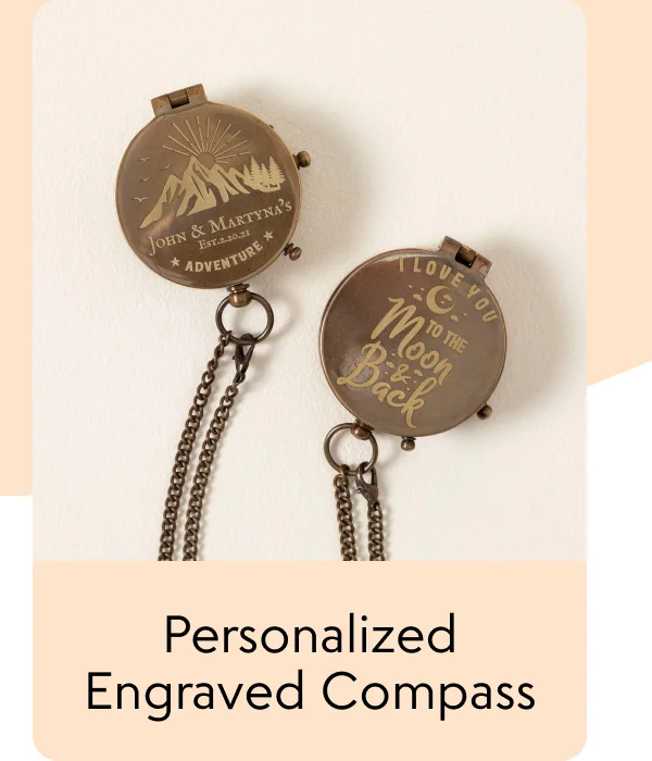 Personalized Engraved Compass
