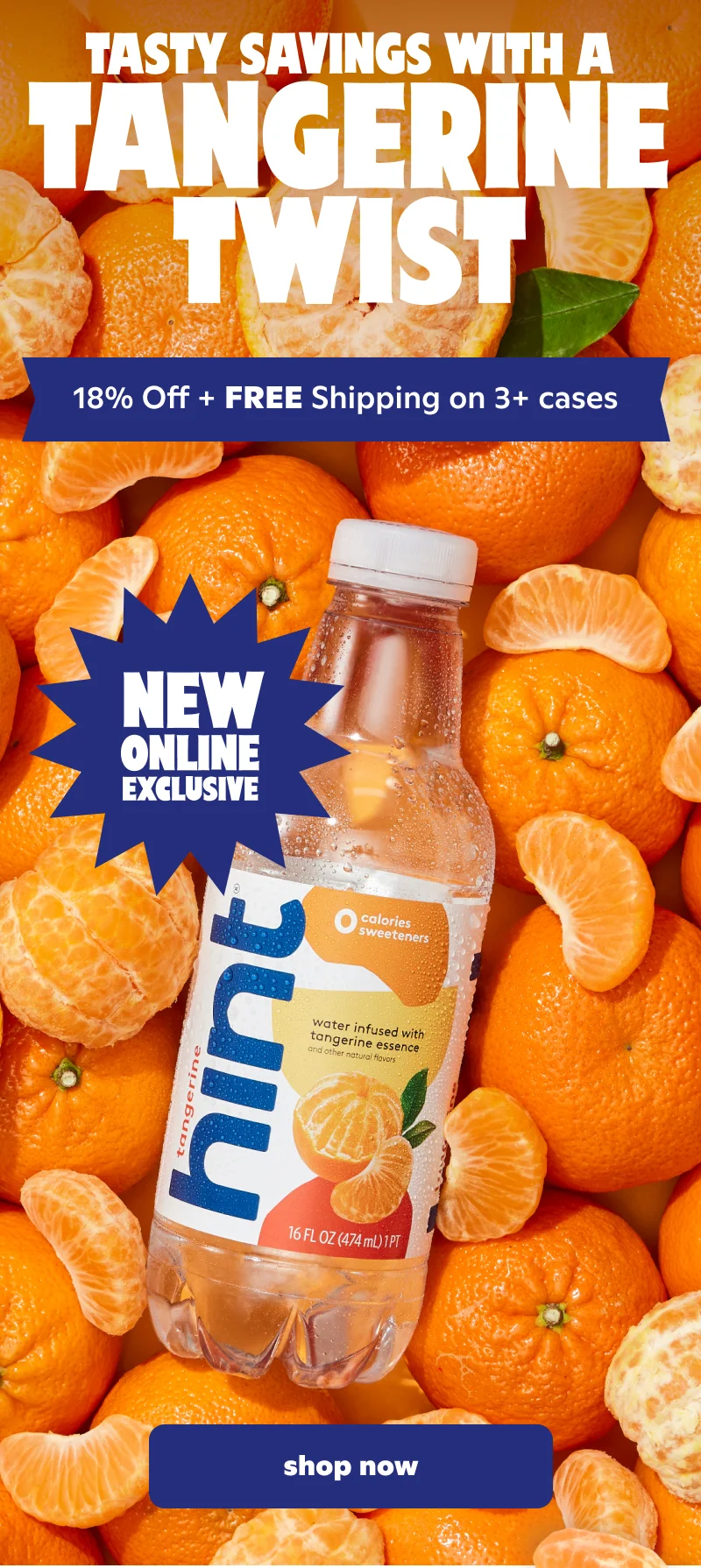 Tasty Savings with a Tangerine Twist: 18% Off + FREE shipping on 3+ cases