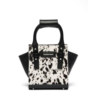 Extra Small Dalmatian Hair On Leather Tote Bag