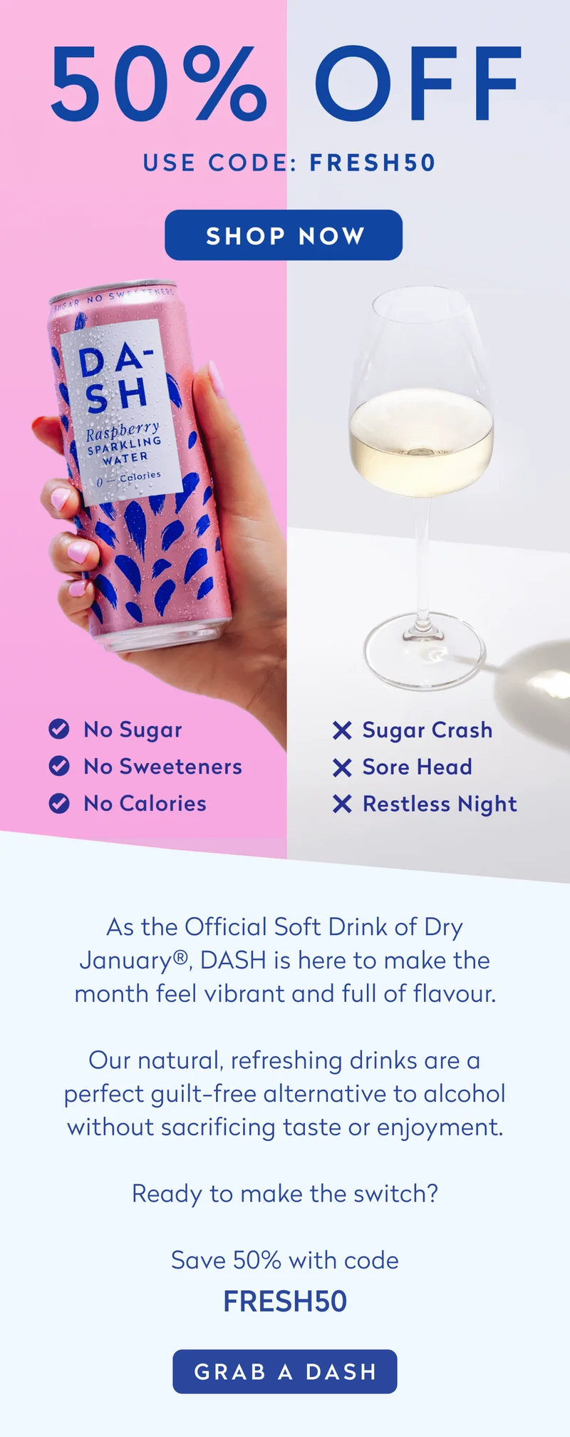 50% OFF USE CODE: FRESH50